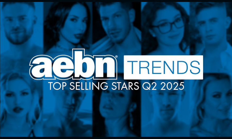 AEBN Announces Top Ten Straight and Gay Stars for Q2