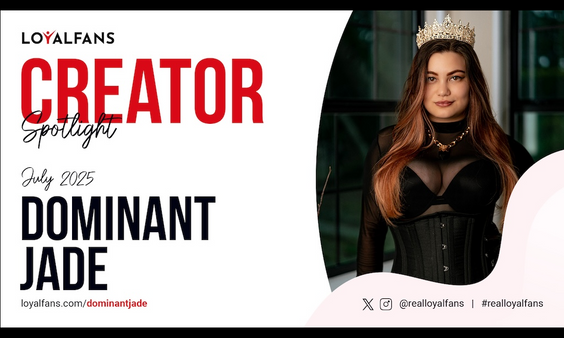 Dominant Jade Named LoyalFans’ Featured Creator for July