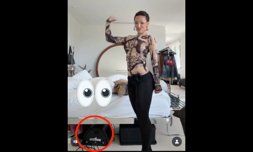 Doja Cat Pictured With Motorbunny Rideable Vibrator Under Bed