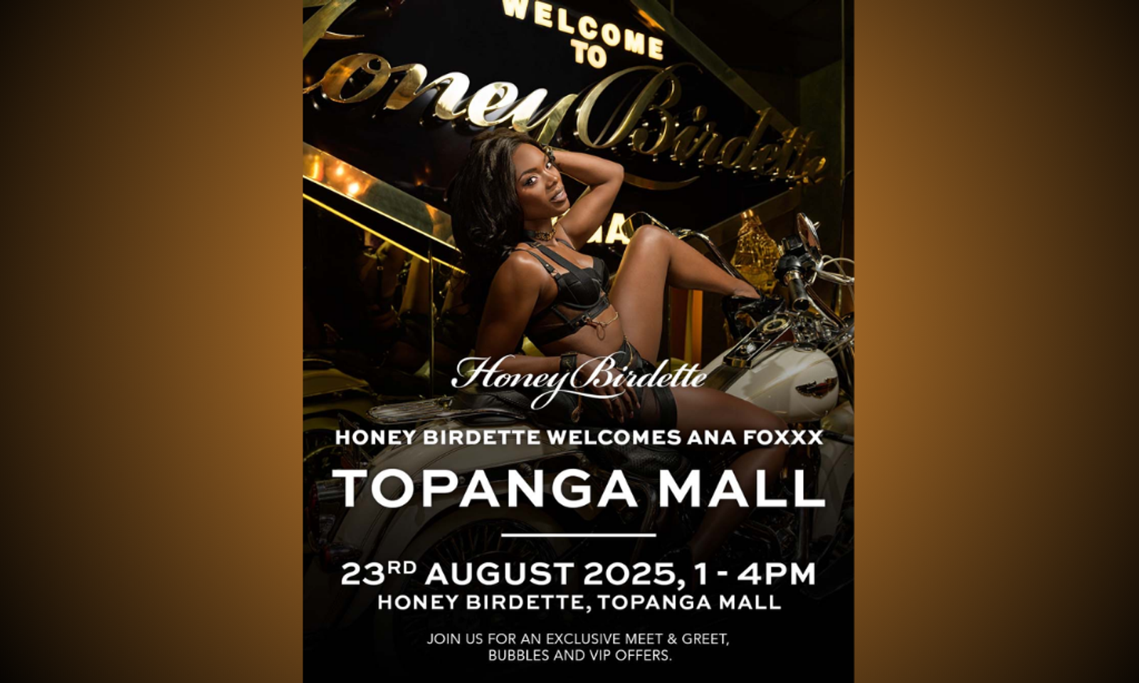 Ana Foxxx to Appear at Honey Birdette Meet-and-Greet