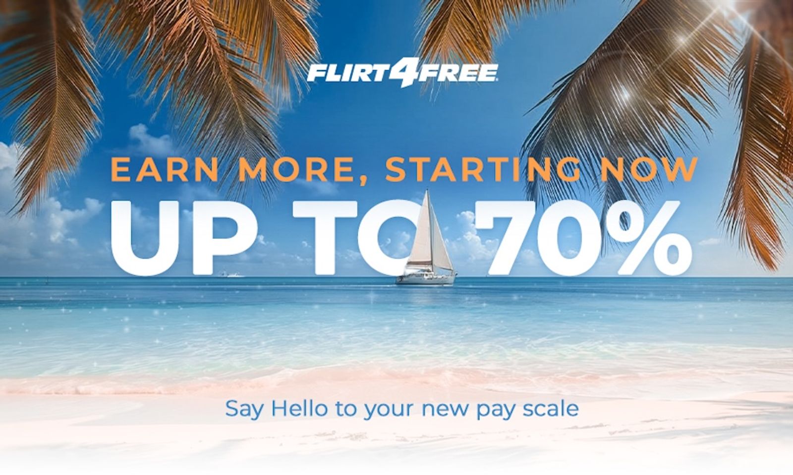 Flirt4Free Offers Up to 70% Payouts With Lifetime Locked Rates