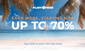 Flirt4Free Offers Up to 70% Payouts With Lifetime Locked Rates