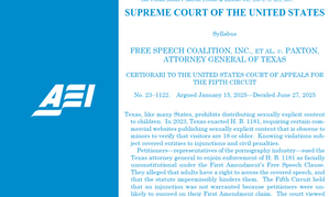 Conservative Think Tank Criticizes SCOTUS Over Age Verification