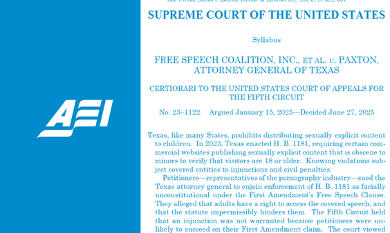 Conservative Think Tank Criticizes SCOTUS Over Age Verification