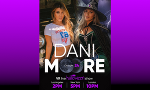 Dani Moore Does Live Halloween VR Show for DreamCam on Friday