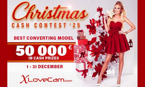 XLoveCam’s Xmas Top-Converting Model Promo Offers $56K in Prizes