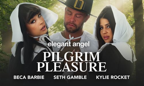 Kylie Rocket & Beca Barbie Play Pilgrims for Elegant Angel