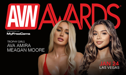 Ava Amira & Meagan Moore Named Trophy Girls for 2026 AVN Awards