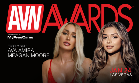 Ava Amira & Meagan Moore Named Trophy Girls for 2026 AVN Awards