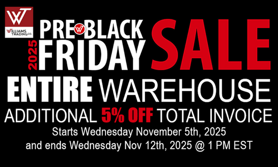 Williams Trading Co. Pre-Black Friday Sale Set to Open