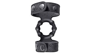 Beaded Cock Ring & Adjustable Ball Straps