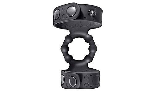 Beaded Cock Ring & Adjustable Ball Straps