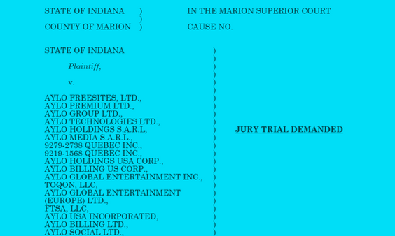 Indiana Sues Aylo for Violating AV Law by Not Blocking VPN Use