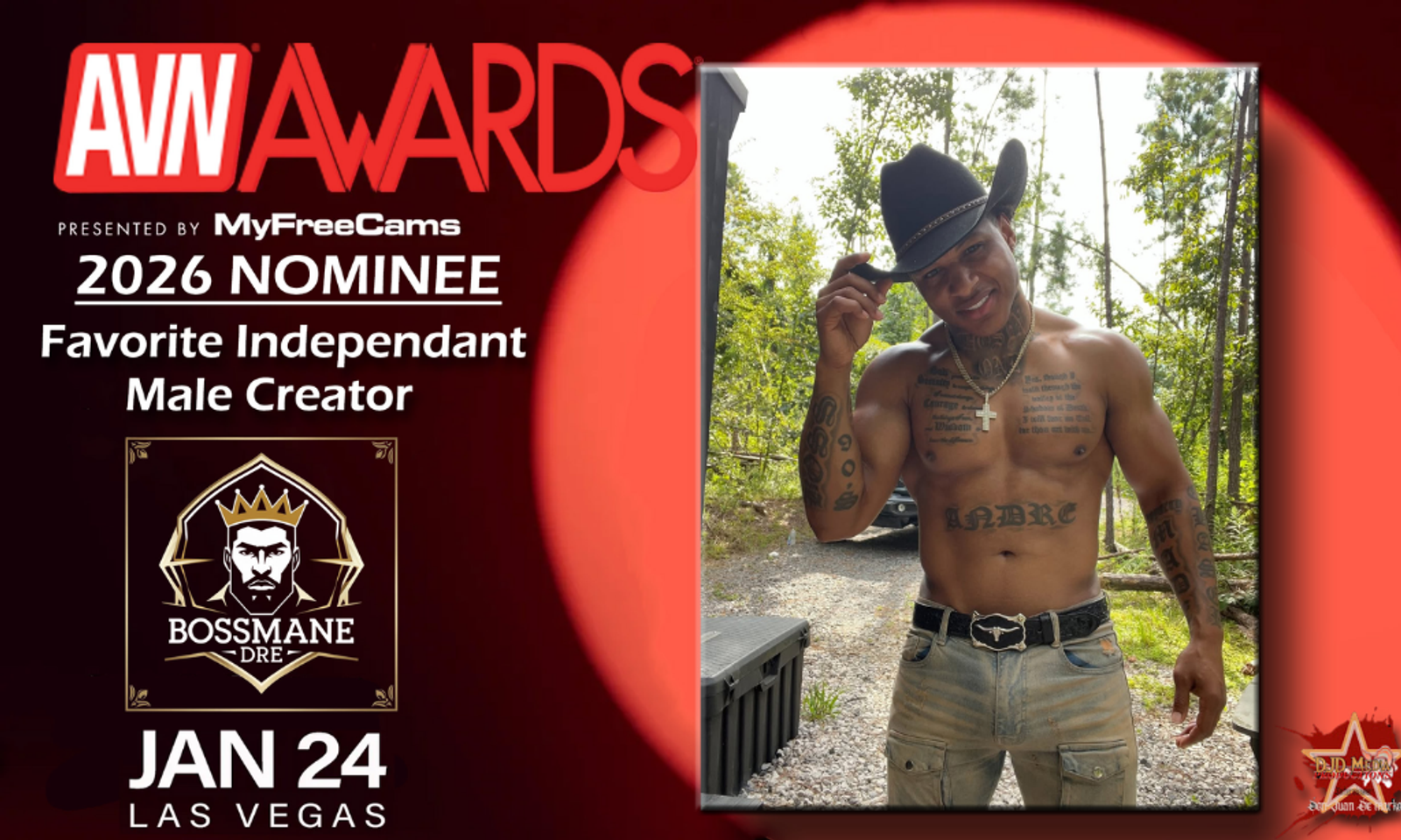 Bo$$mane Dre Nominated for 2026 AVN Fan Awards