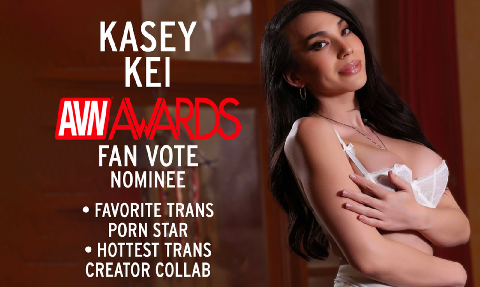 Kasey Kei Nominated for Two AVN Fan Awards