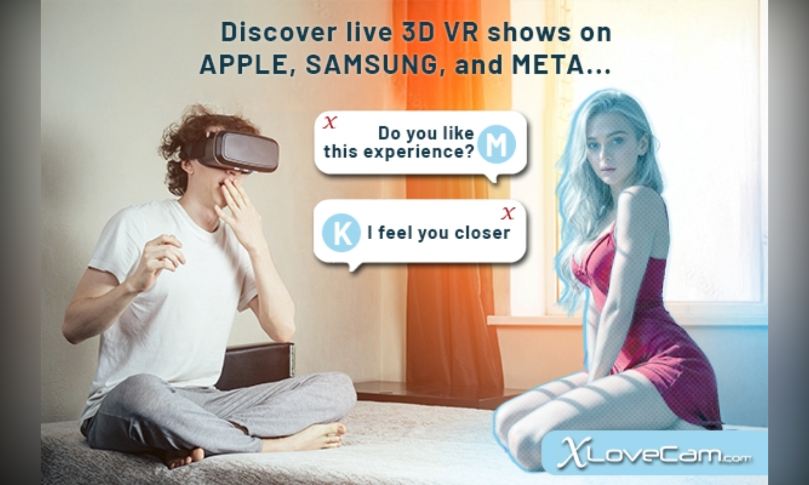 XLoveCam Enables VR Live Cam Capability on Consumer Headsets