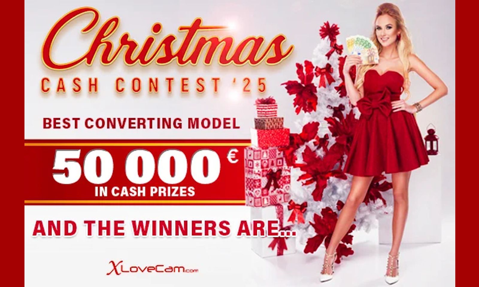 XLoveCam’s Christmas Cash Contest Winners Split €50K Prize