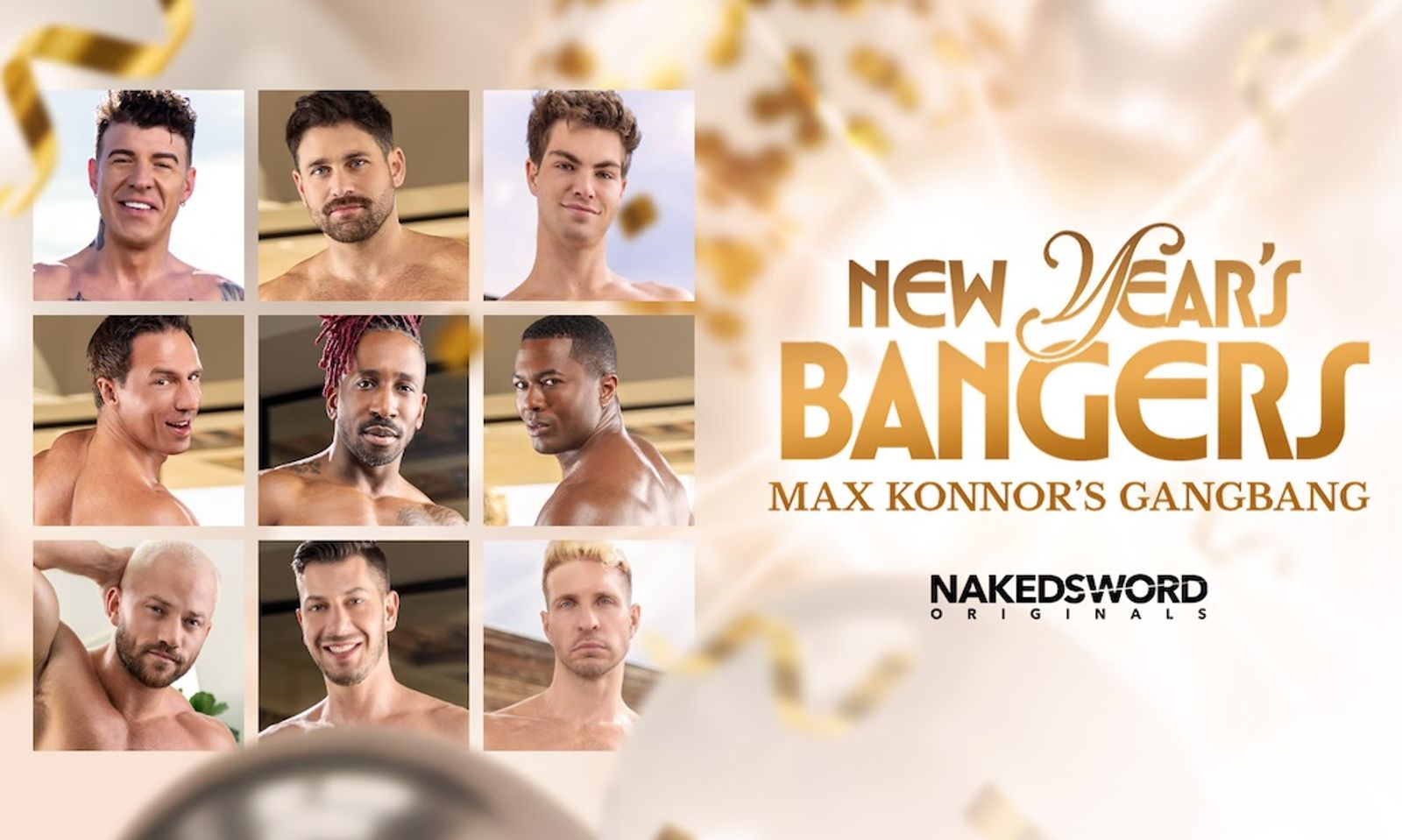 Max Konnor Headlines NakedSword’s ‘New Year’s Bangers’ Finale