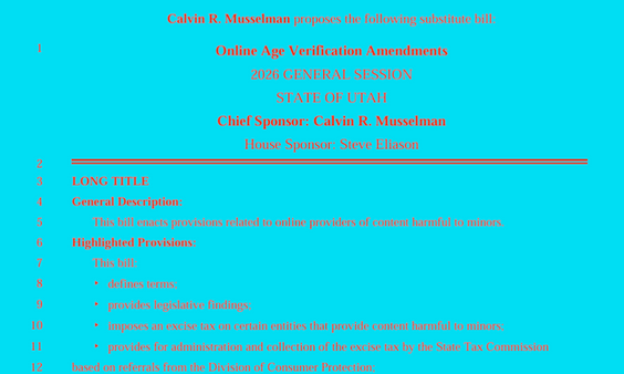 Utah Advances Porn Tax Bill With Added VPN Prohibition