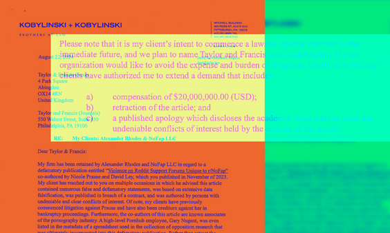 NoFap Outed as Demanding $20M From Publisher Ahead of Aylo Suit