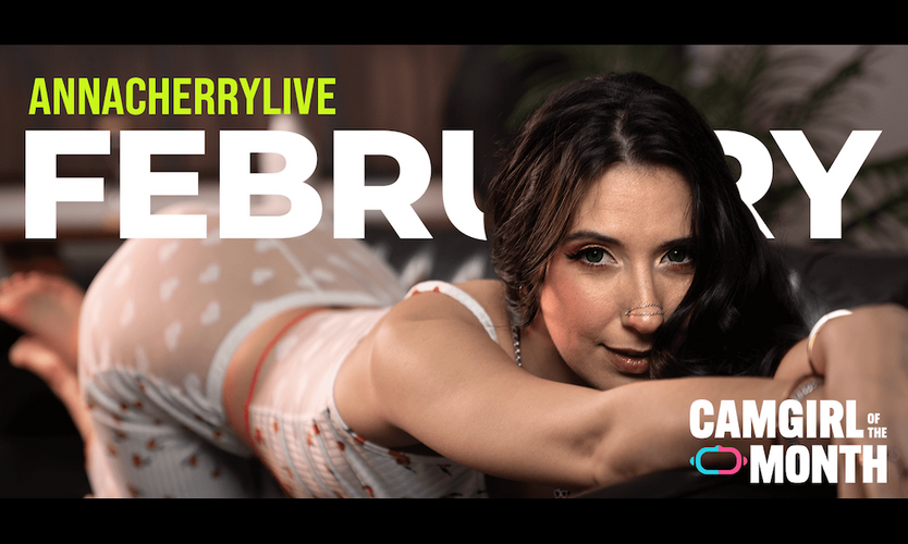 Jerkmate Names Anna Cherry February Cam Girl of the Month