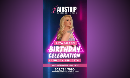 Leya Falcon Celebrates Birthday at Airstrip Gentlemen's Club