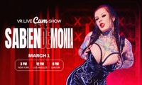 Dreamcam VR Live Show With XXX Star Sabien DeMonia on Sunday