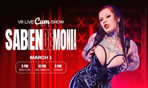 Dreamcam VR Live Show With XXX Star Sabien DeMonia on Sunday