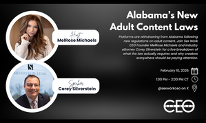 Sex Work CEO, Silverstein Legal to Host X Space Live on New Regs