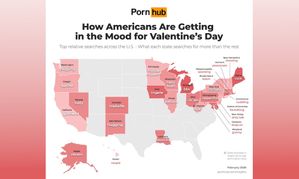 Pornhub Reveals America’s Valentine’s Week Searches