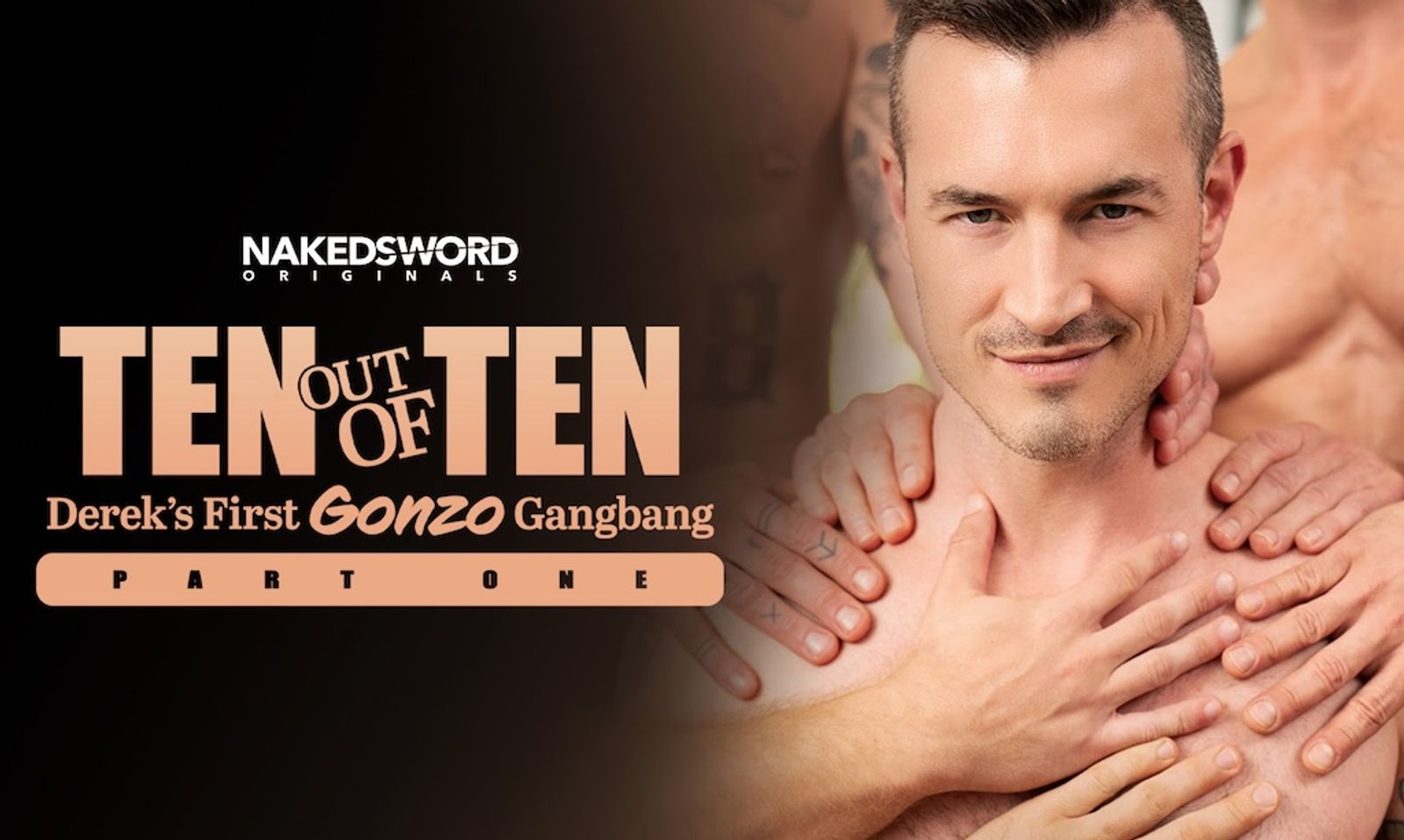 NakedSword Debuts Derek Kage’s First Gonzo Gangbang Scene