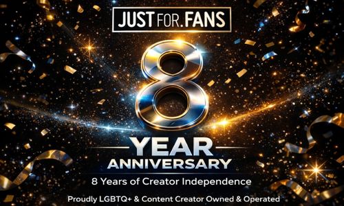 JustFor.fans Celebrates Eighth Anniversary