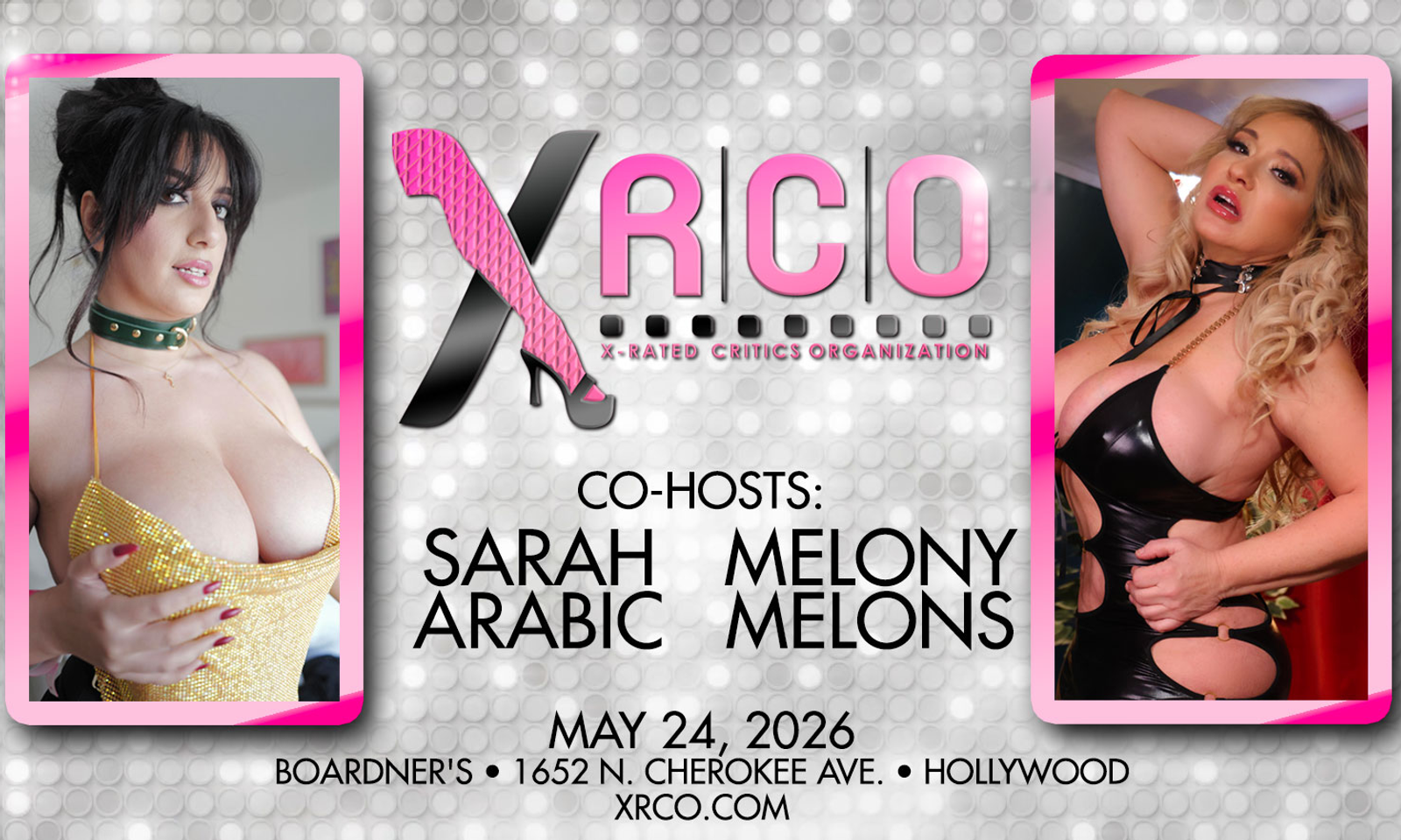 Sarah Arabic, Melony Melons Named 2026 XRCO Awards Hosts