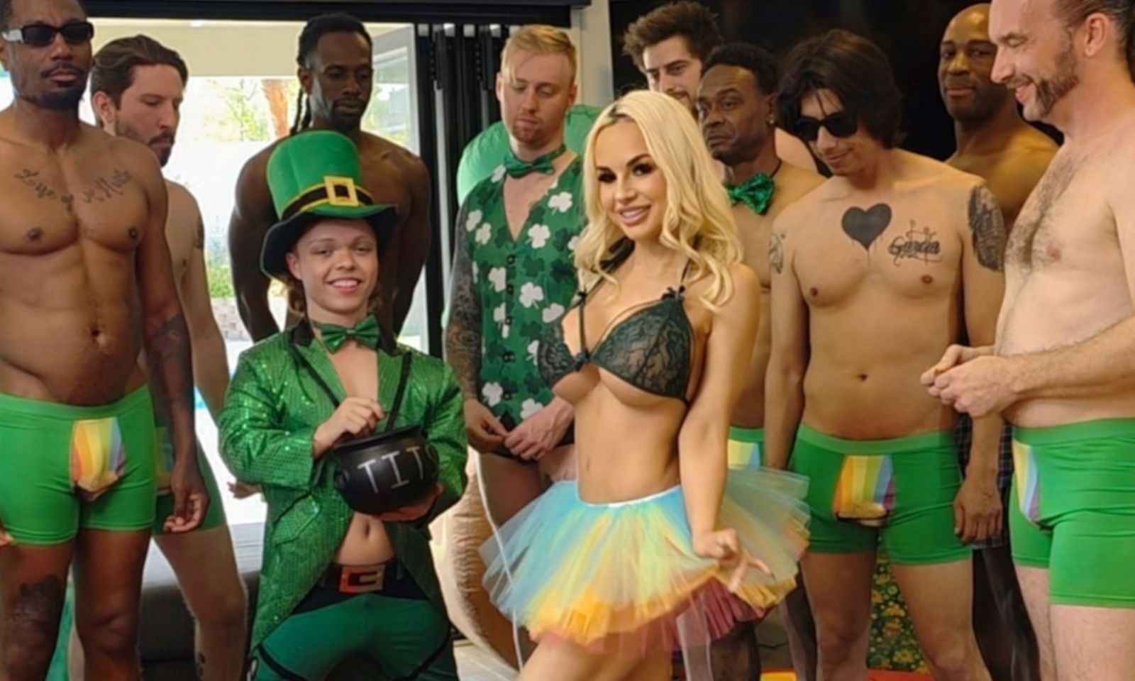 Bad Bella Releases St. Patrick's Day-Themed Gangbang