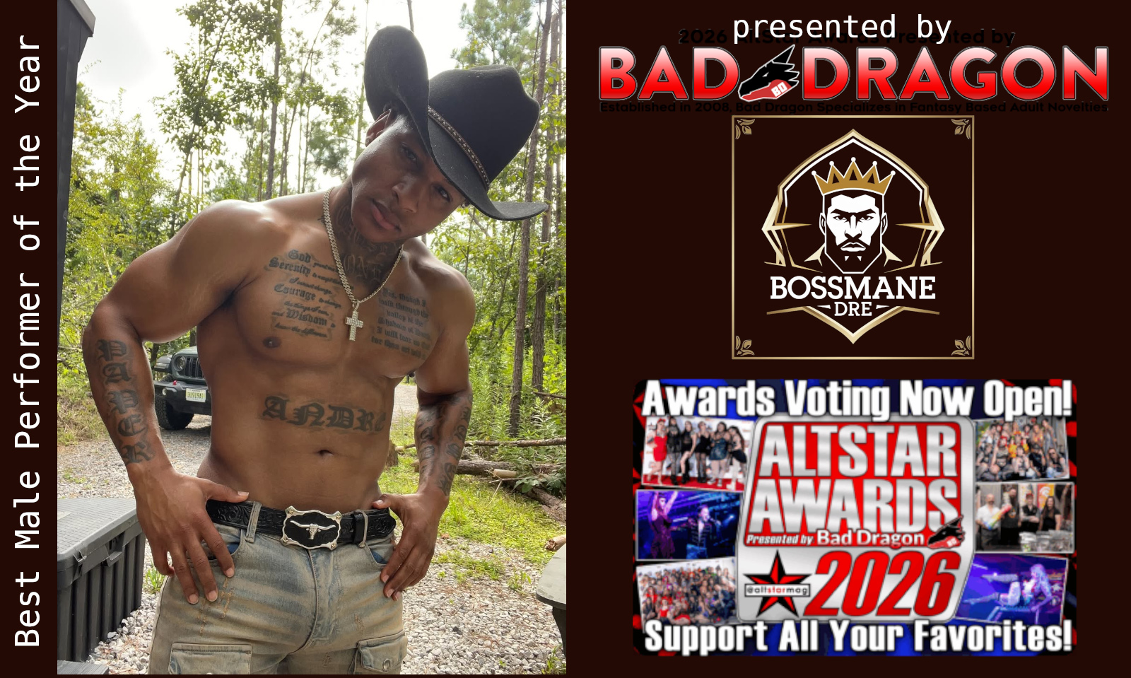Bo$$mane Dre Nominated at 2026 AltStar Awards