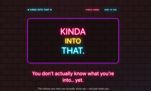 New Sites KindaIntoThat, VibeMatchPro Connect Couples, Creators