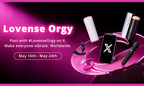 Lovense’s Interactive 9th Annual Global Orgy Starts on May 23