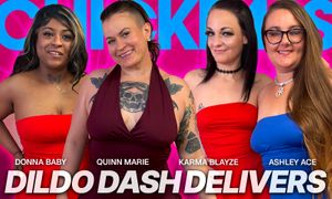 Dildo Dash Delivers in New Lesbian Scenes at ChickPass Amateurs