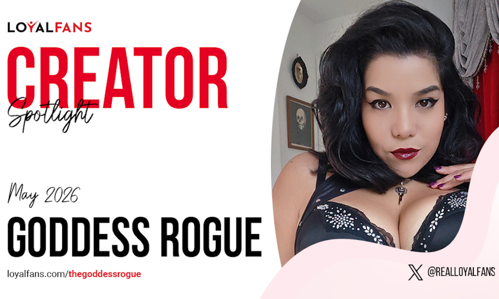 Goddess Rogue Named LoyalFans’ Featured Creator for May
