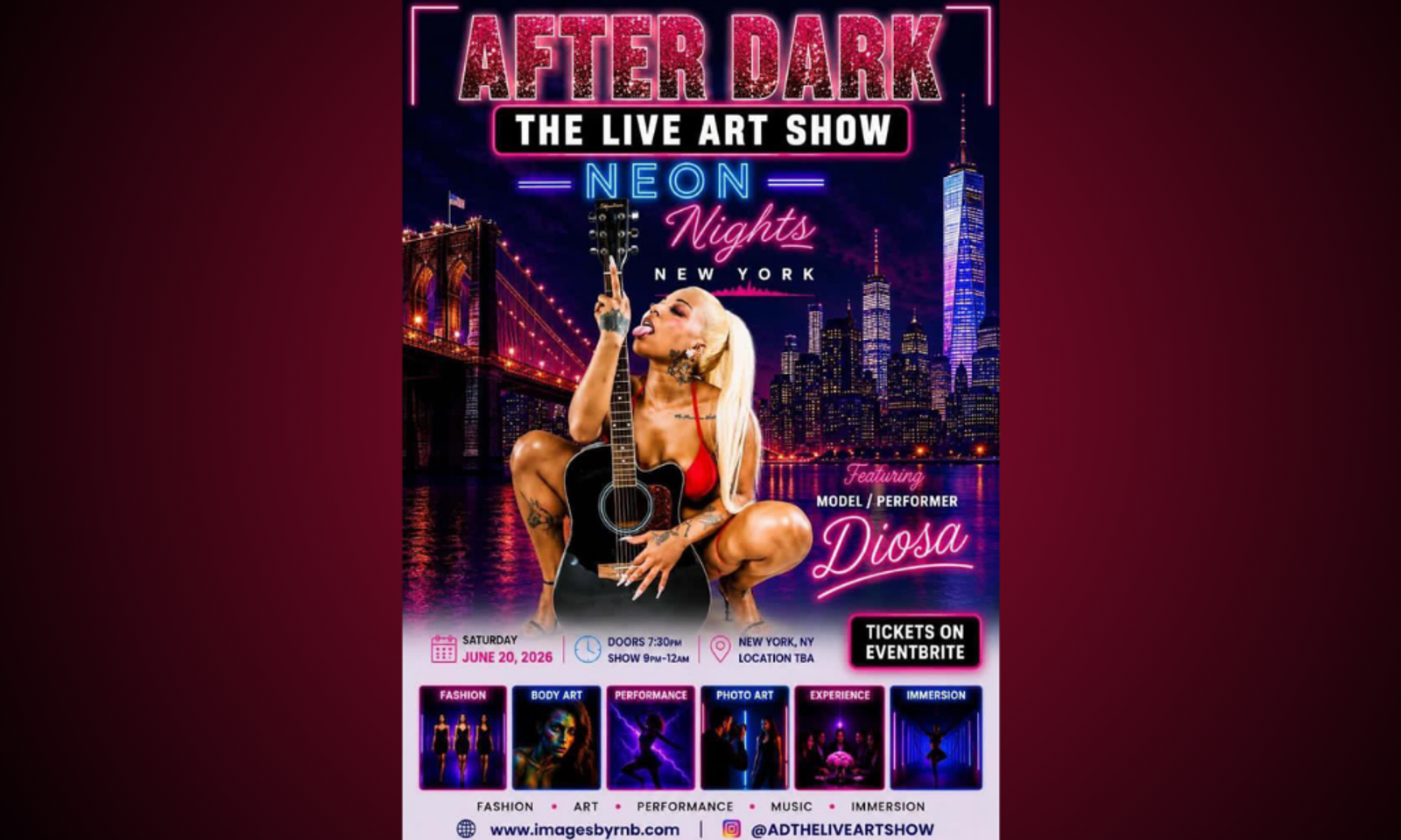 Diosa of Love to Appear at After Dark: Neon Nights in New York