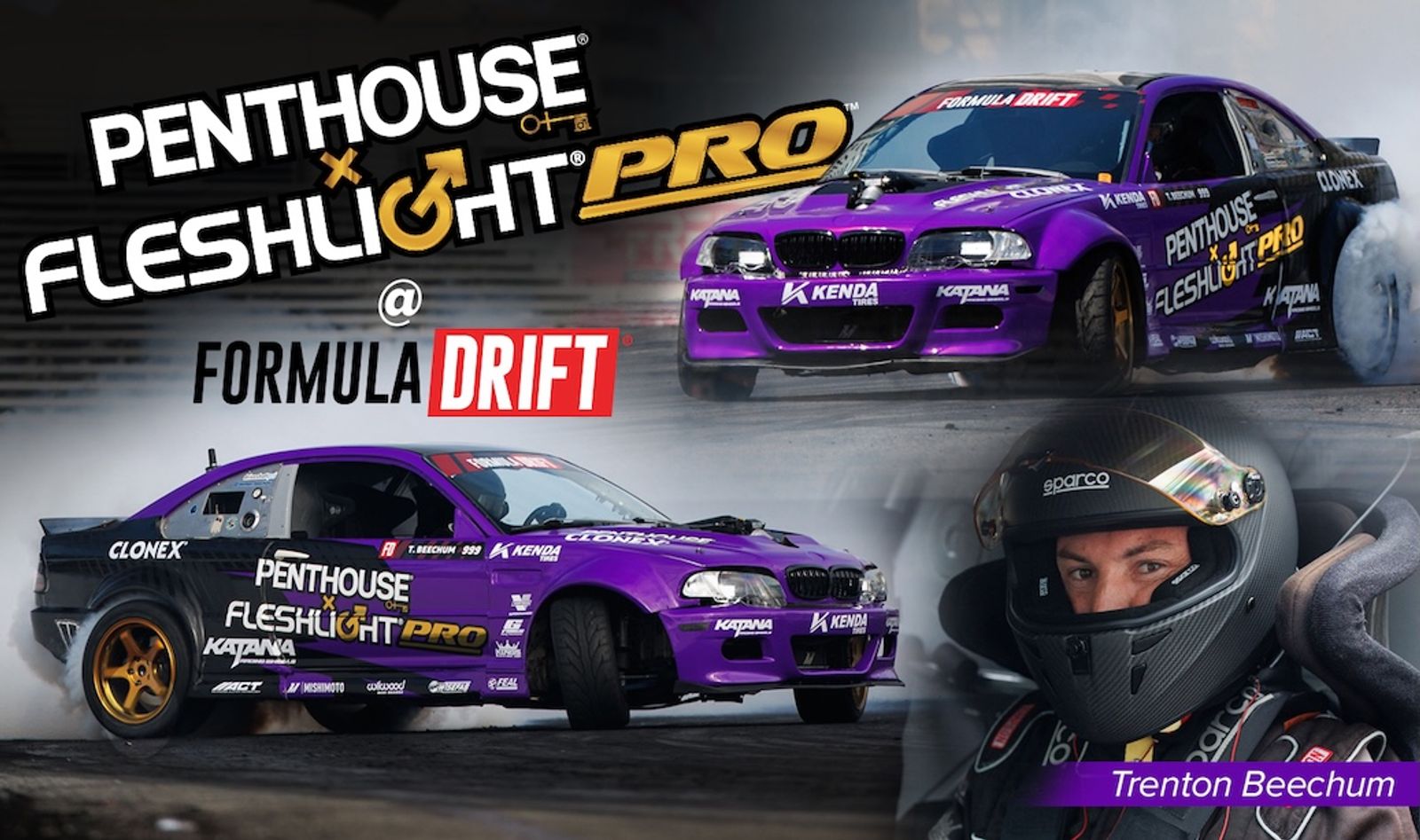 Penthouse, Fleshlight Pro Collab for Formula Drift Pro Promo
