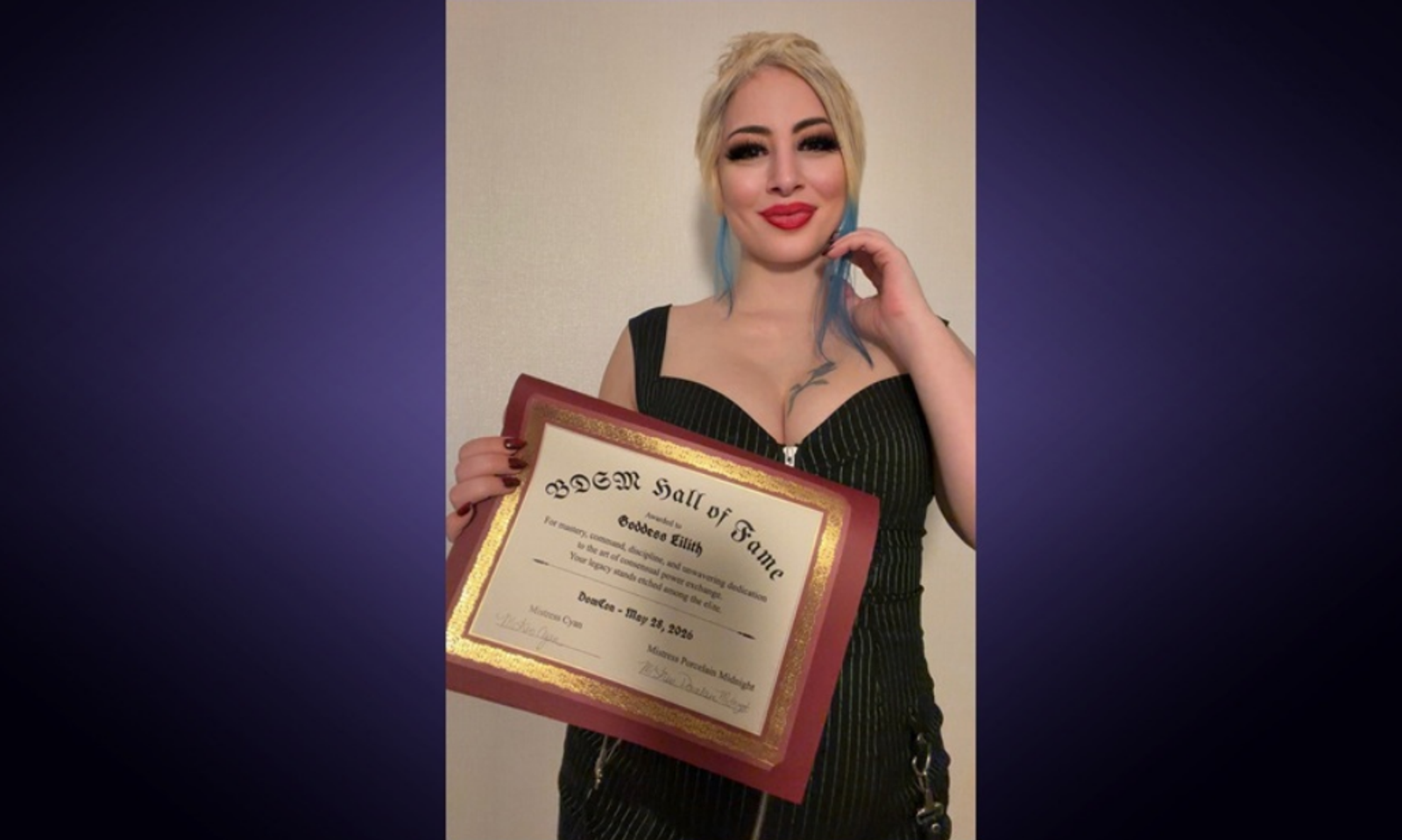 Goddess Lilith Inducted Into DomCon's BDSM Hall of Fame