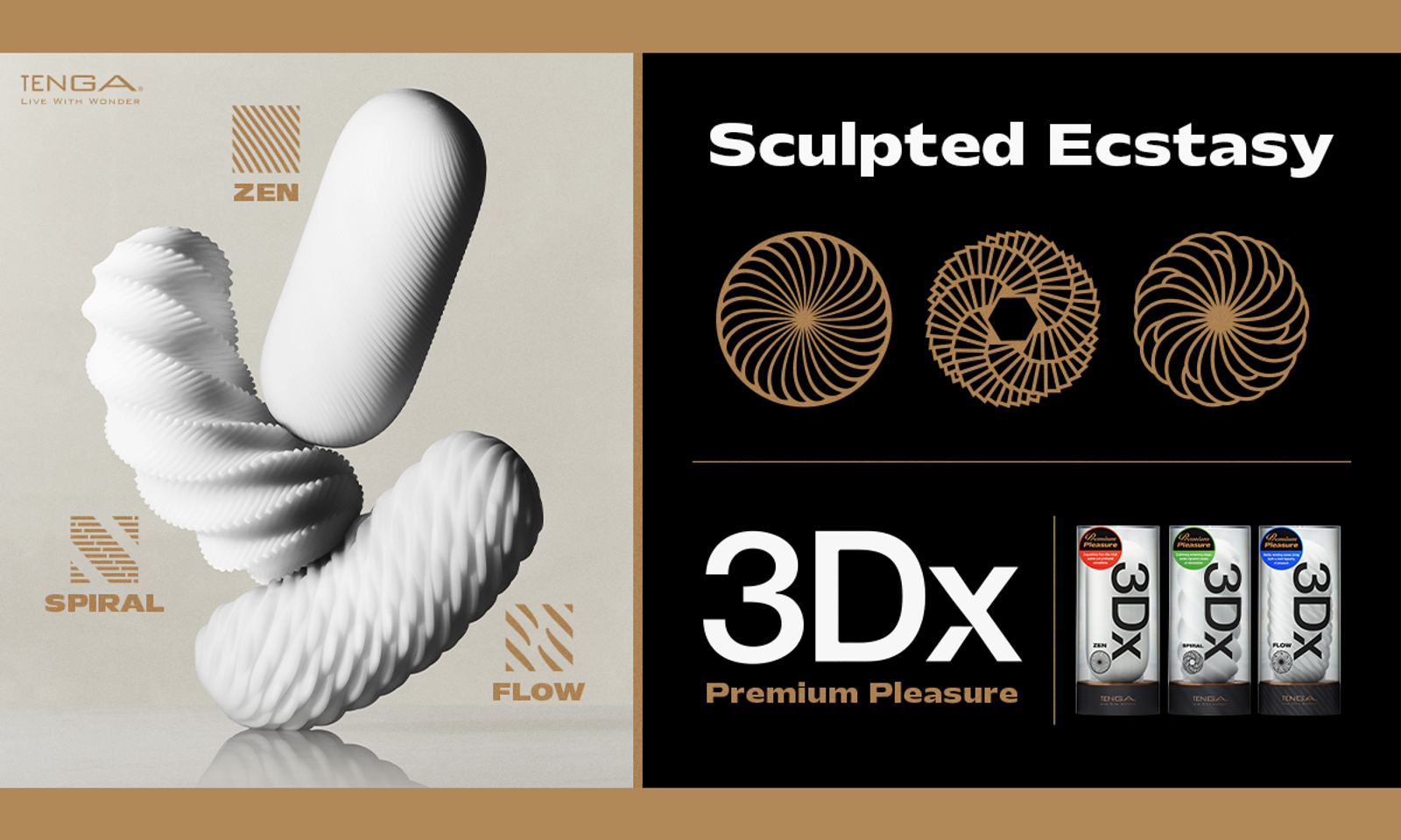 Tenga Unveils New Upgraded 3Dx Series