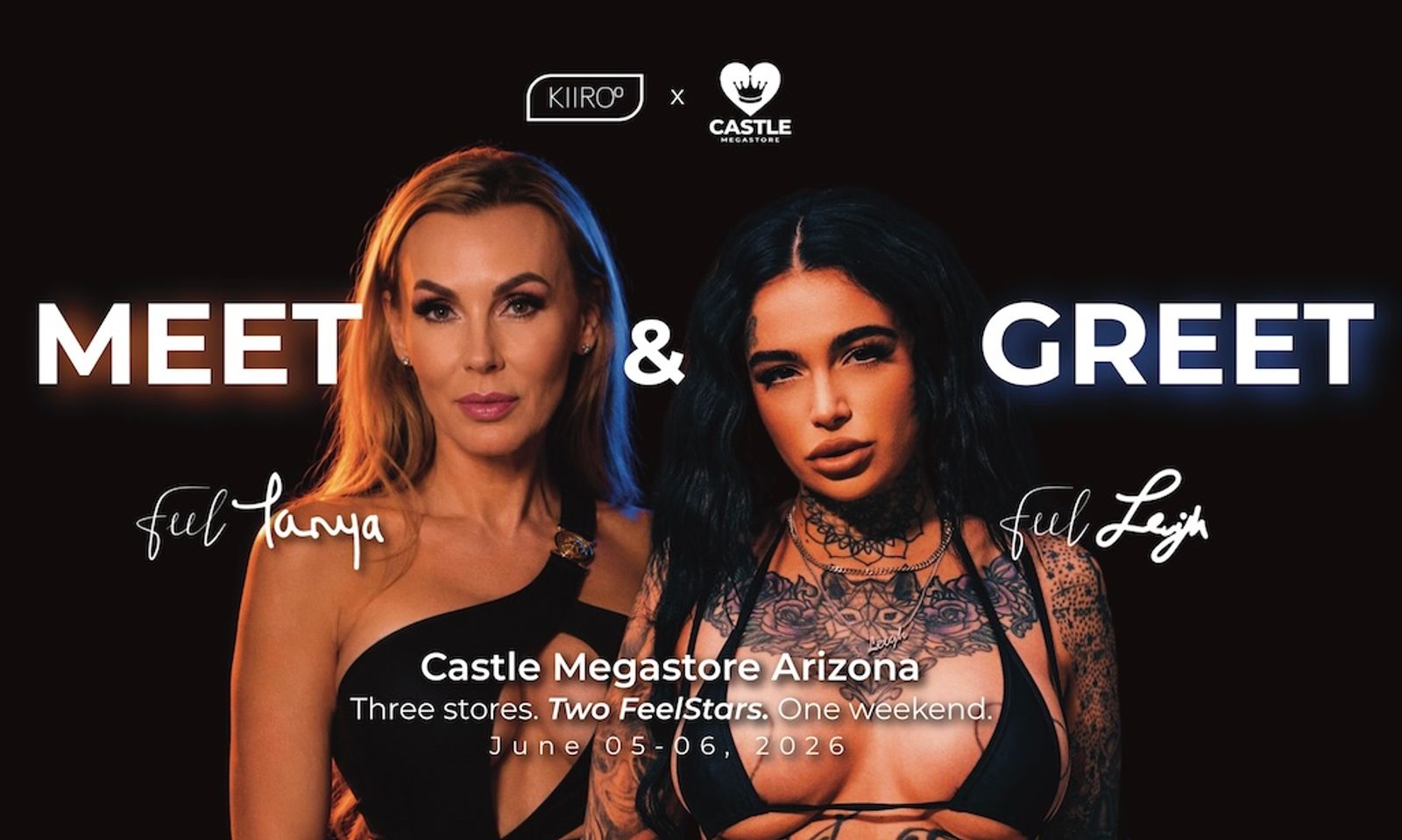 Tanya Tate, Leigh Raven Head to AZ Castle Megastores for Kiiroo