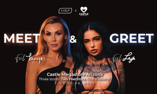 Tanya Tate, Leigh Raven Head to AZ Castle Megastores for Kiiroo