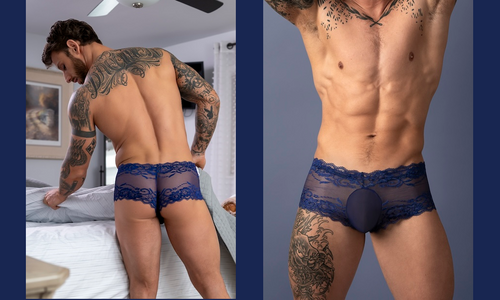 Male Power Expands Sassy Lace Collection With New Navy Hue