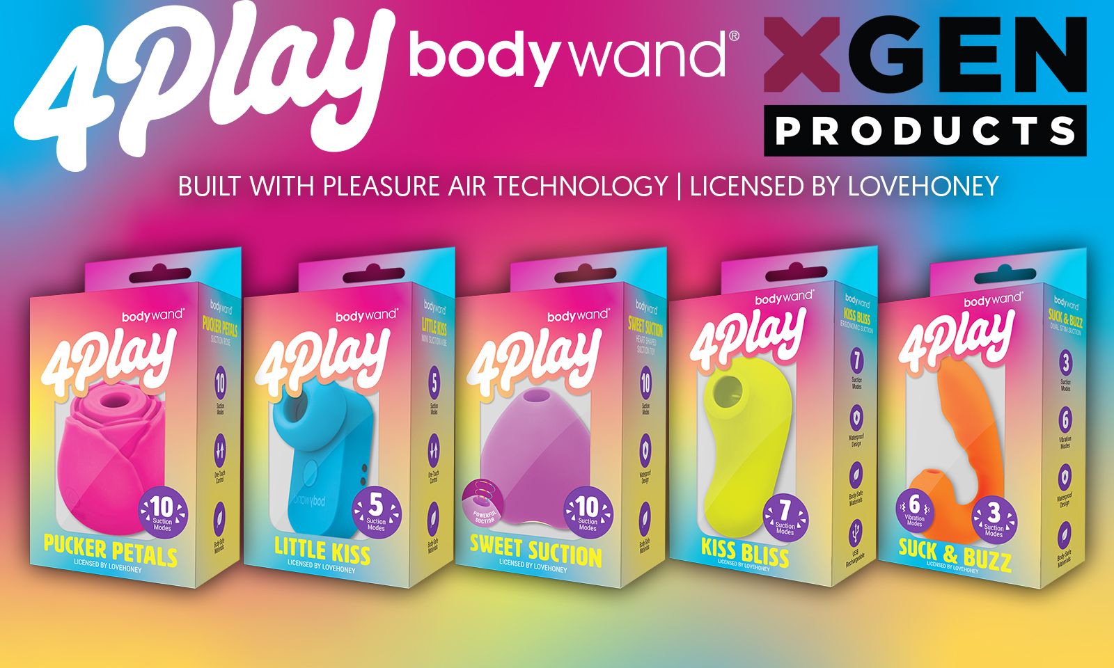 Xgen Launches ‘Bodywand 4Play Collection’ With Air Technology