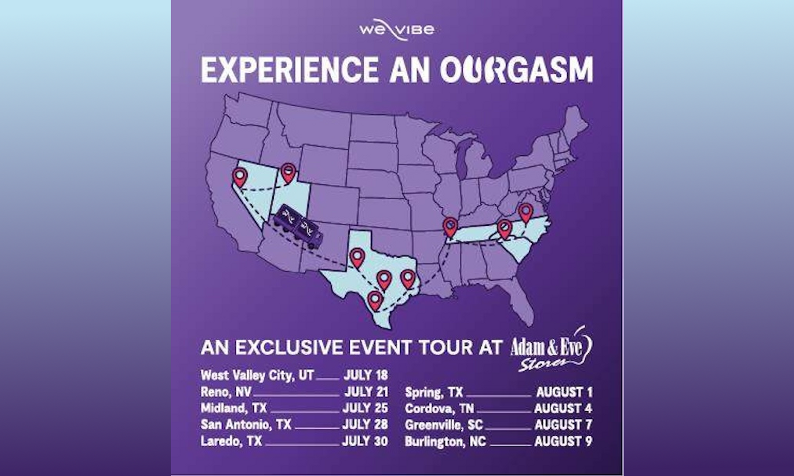 We-Vibe, Adam & Eve Team Up for ‘Ourgasm’ Pop-Up Store Tour