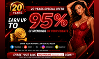 XLoveCam Celebrates 20 Years With 95% Model Referral Earnings