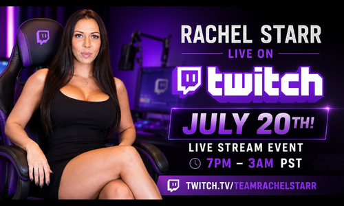Rachel Starr to Host Eight-Hour Twitch Livestream